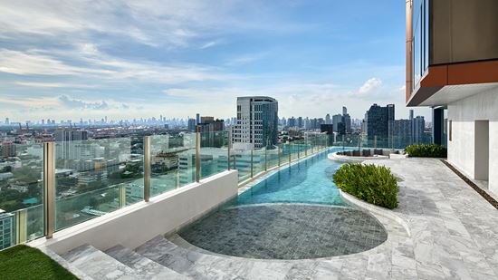 Rooftop Pool with Skyline View - Day Time